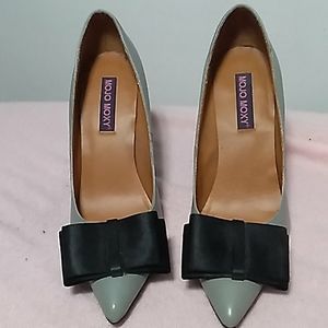 Gray Heel Pumps